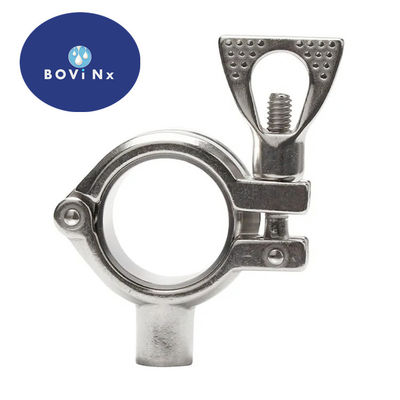 Food Grade  Sanitary 304 Stainless Steel Pipe Fittings Feruule Single Pin Clamp